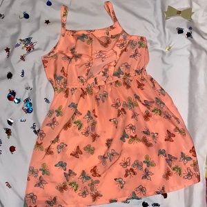 Butterfly spaghetti strap dress